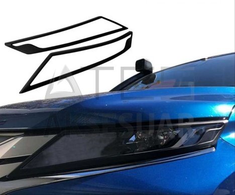 MITSUBISHI L200 2019+ FAR ÇERÇEVESI KAPLAMA - SIYAH