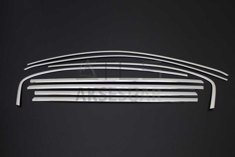 Fiat Egea Sedan/HB Krom Cam Çerçevesi 8 Parça 2015 ve Sonrası