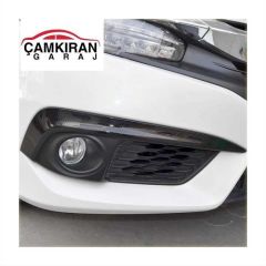 CIVIC FC5 2016-2020 IÇIN UYUMLU ÖN SIS KAS - HALKA KAPLAMA KARBON