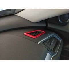 CIVIC FC5 2016-2020 IÇIN UYUMLU HAVA MENFEZ KAPLAMA 2 PARÇA - KIRMIZI