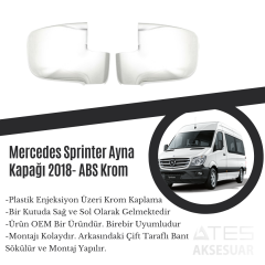 Mercedes Sprinter 2018 Ayna Kapağı ABS Krom