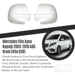 Mercedes Vito 2003-2010 Ayna Kapağı ABS Krom