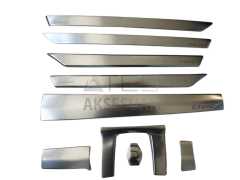 HONDA CIVIC FC5 2016-2021 İÇ KONSOL KAPLAMASI 9 PARÇA - SILVER