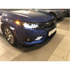CIVIC FC5 2016-2021 IÇIN UYUMLU  ANIMASYONLU MUSTANG DIZAYN LED FAR TAKIMI (TUNING)