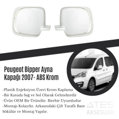 Peugeot Bipper 2007 Ayna Kapağı ABS Krom