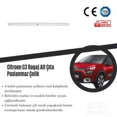 Citroen C3 Bagaj Altı Çita Paslanmaz Çelik