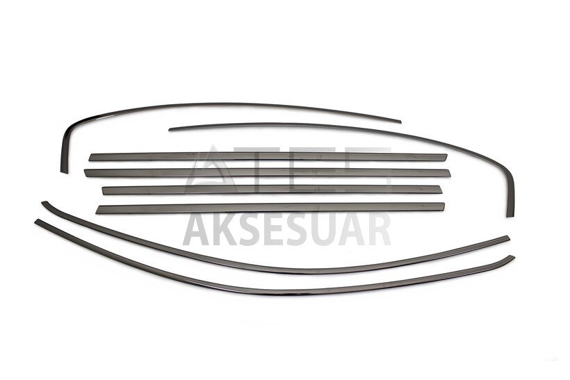 Fiat Egea Cross Siyah Krom Cam Çerçevesi 8 Parça 2020 ve Sonrası