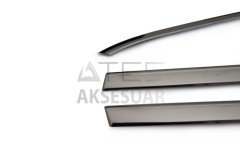 Fiat Egea Cross Siyah Krom Cam Çerçevesi 8 Parça 2020 ve Sonrası