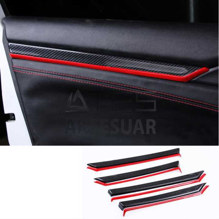 HONDA CIVIC FC5 2016-2020 KAPI DOSEME CITASI RED&KARBON