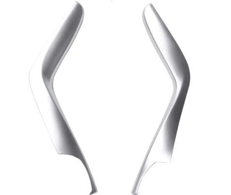 CIVIC FC5 2016-2020 IÇIN UYUMLU VITES KONSOL ÇITA KAPLAMA- SILVER (2 PARÇA - SADECE DIREKLER)