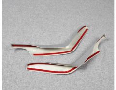 CIVIC FC5 2016-2020 IÇIN UYUMLU VITES KONSOL ÇITA KAPLAMA- SILVER (2 PARÇA - SADECE DIREKLER)