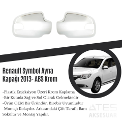 Renault Symbol 2013 Ayna Kapağı ABS Krom