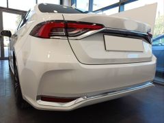 COROLLA 2019+ IÇIN UYUMLU ARKA TAMPON ALT NIKELAJI