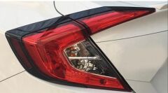 CIVIC FC5 2016-2021 IÇIN UYUMLU  ARKA STOP KAPLAMA 4 PARÇA SIYAH