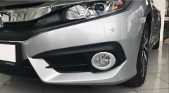 CIVIC FC5 2016-2020 IÇIN UYUMLU OVAL SIS KAPLAMASI SILVER