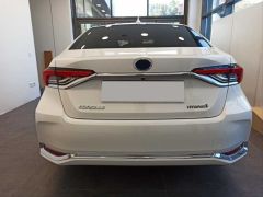 COROLLA 2019+ IÇIN UYUMLU ARKA TAMPON ALT NIKELAJI VE SIS ÇERÇEVE SETI