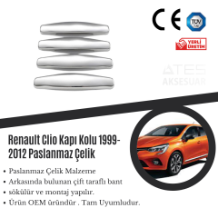 Renault Clio 1999-2012 Kapı Kolu Paslanmaz Çelik