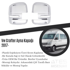 Volkswagen Crafter 2017 Ayna Kapağı ABS Krom