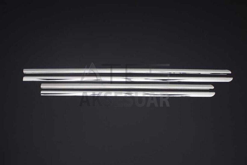 Dacia Sandero Stepway Krom Cam Çıtası 4 Parça 2012 ve Sonrası