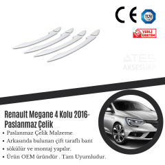 Renault Megane 4 2016 Kapı Kolu Paslanmaz Çelik