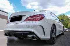 MERCEDES W117 CLA 45 DIFÜZÖR & EGZOZ SETI 16-19 SILVER EGZOZ ILE