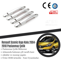 Renault Scenic 2004-2010 Kapı Kolu Paslanmaz Çelik