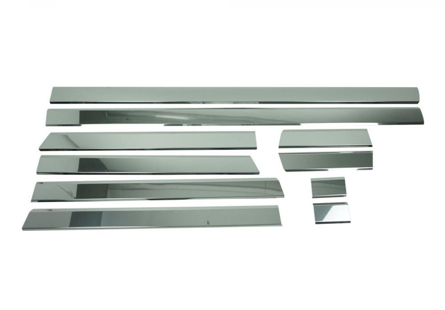 Volkswagen Crafter Yan Kapı Çıtası 10 Parça Paslanmaz Çelik L3 2006-