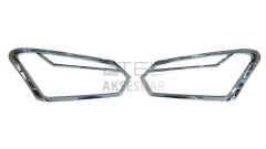 ISUZU D-MAX 2018+ FAR ÇERÇEVESİ KAPLAMA SİYAH SİNYAL ÇİZGİLİ