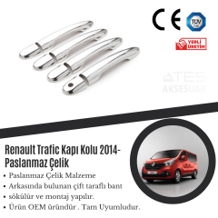 Renault Trafic 2014 Kapı Kolu Paslanmaz Çelik