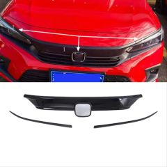 CIVIC FE1 2022 IÇIN UYUMLU  PANJUR KAPLAMA - PIANO BLACK 3 PARÇA