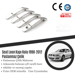Seat Leon 1998-2012 Kapı Kolu Paslanmaz Çelik