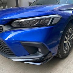 CIVIC FE1 2022 IÇIN UYUMLU  AERO ÖN EK 2 PARÇA- PIANO BLACK