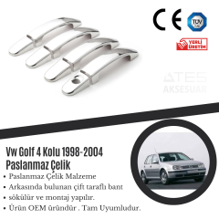 Volkswagen Golf 4 1998-2004 Kapı Kolu Paslanmaz Çelik