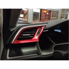 CIVIC FC5 2016-2020 IÇIN UYUMLU HAVA MENFEZ KAPLAMA 3 PARÇA - KIRMIZI