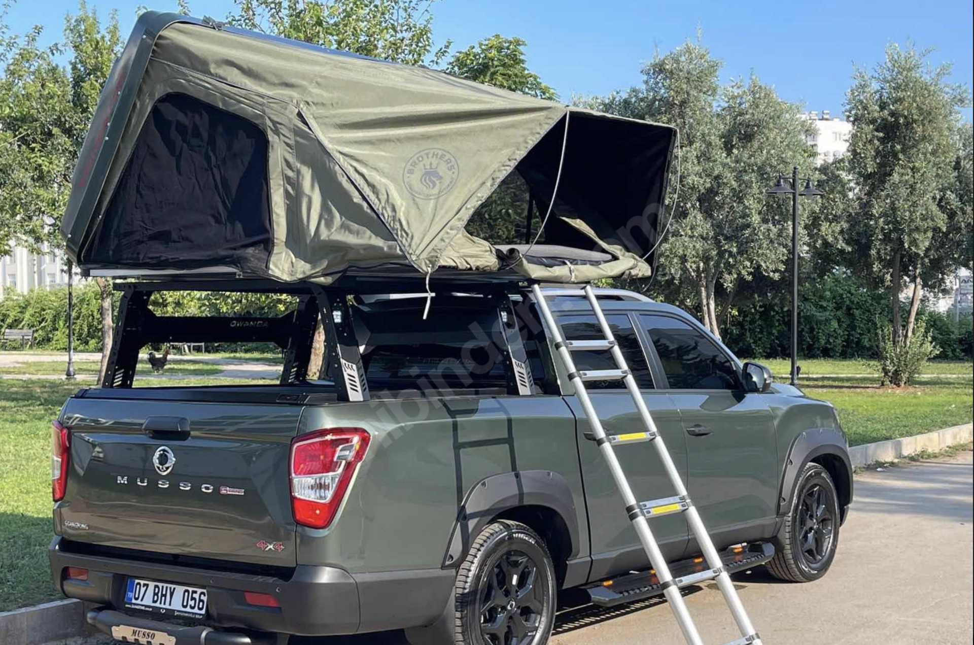 Ssangyong Musso Grand  Araç Üstü Çadır Taşıyıcı Tent Rollbar