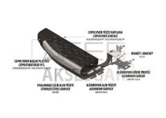 Porsche Cayenne Blackline Yan Basamak Siyah 2010 ve Sonrası