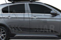 Fiat Egea Cross Krom Cam Çerçevesi 8 Parça Taşlı 2020 ve Sonrası