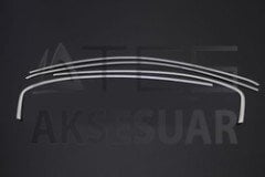 Fiat Egea Krom Cam Üst Çerçevesi 4 Parça Taşlı 2016 ve Sonrası