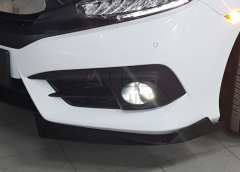 HONDA CIVIC FC5 2016-2020 ÇIKINTILI ÖN FLAP PIANO BLACK DIZAYN B