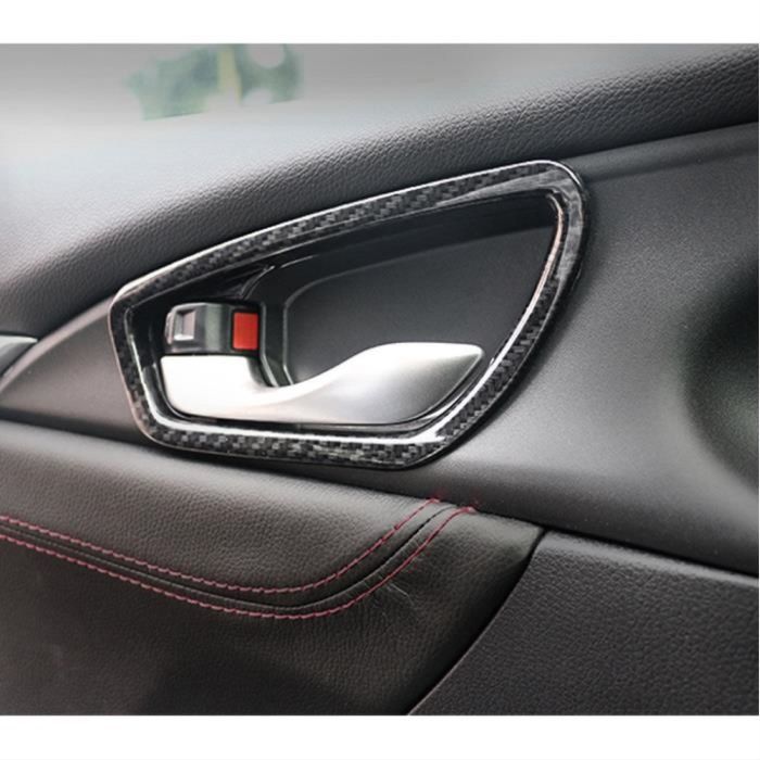 CIVIC FC5 2016-2020 IÇIN UYUMLU IÇ KAPI KOLU ÇERÇEVESI KARBON INCE