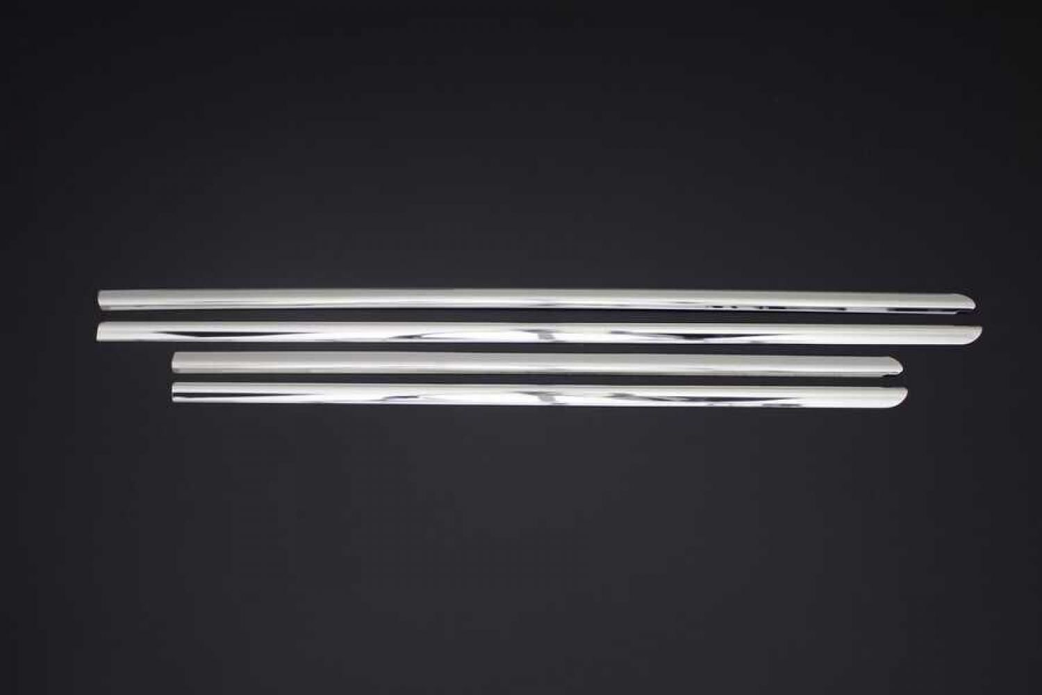 Renault Clio Cam Çıtası 4 Parça Paslanmaz Çelik 2013>