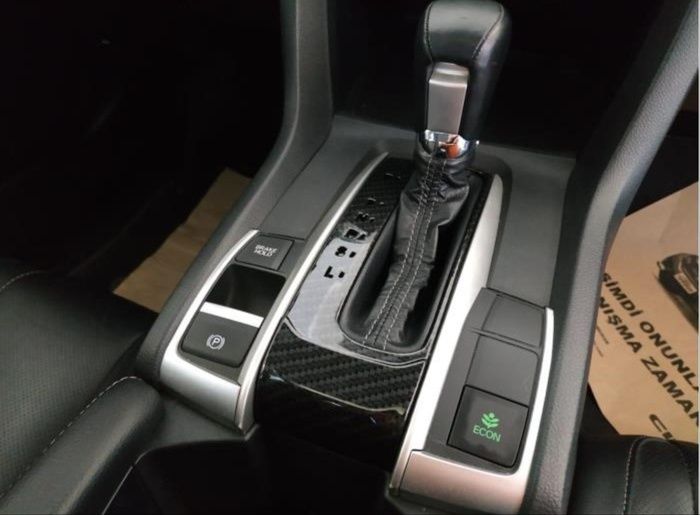 CIVIC FC5 2016-2020 IÇIN UYUMLU OTOMOTIK VITES KAPLAMA- KARBON P-R-N-D-S-L