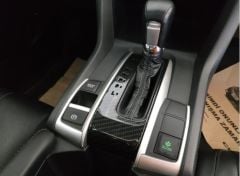 CIVIC FC5 2016-2020 IÇIN UYUMLU OTOMOTIK VITES KAPLAMA- KARBON P-R-N-D-S-L