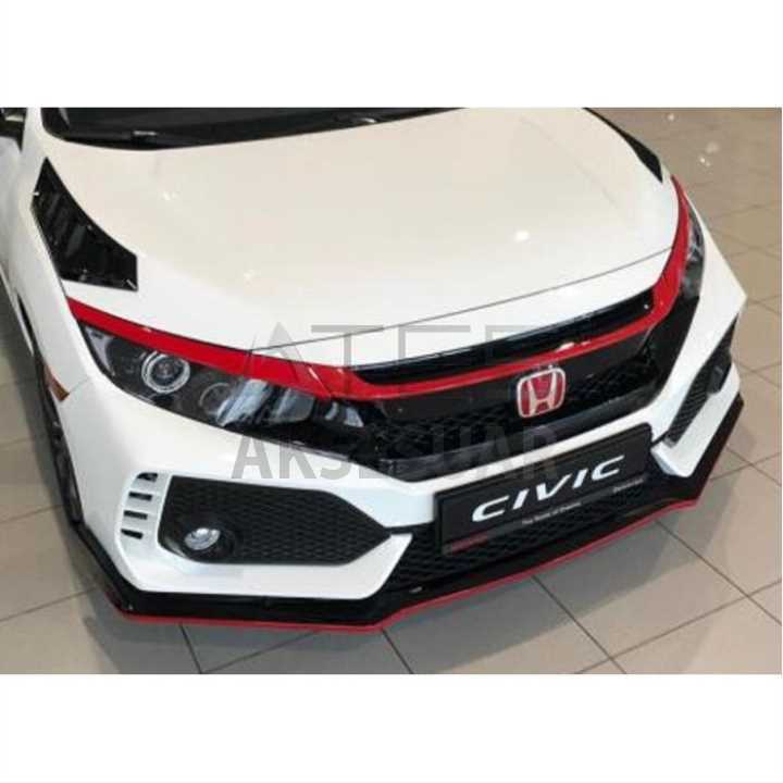 HONDA CIVIC FC5 2016-2020 ÖN PANJUR KAS KAPLAMA KIRMIZI