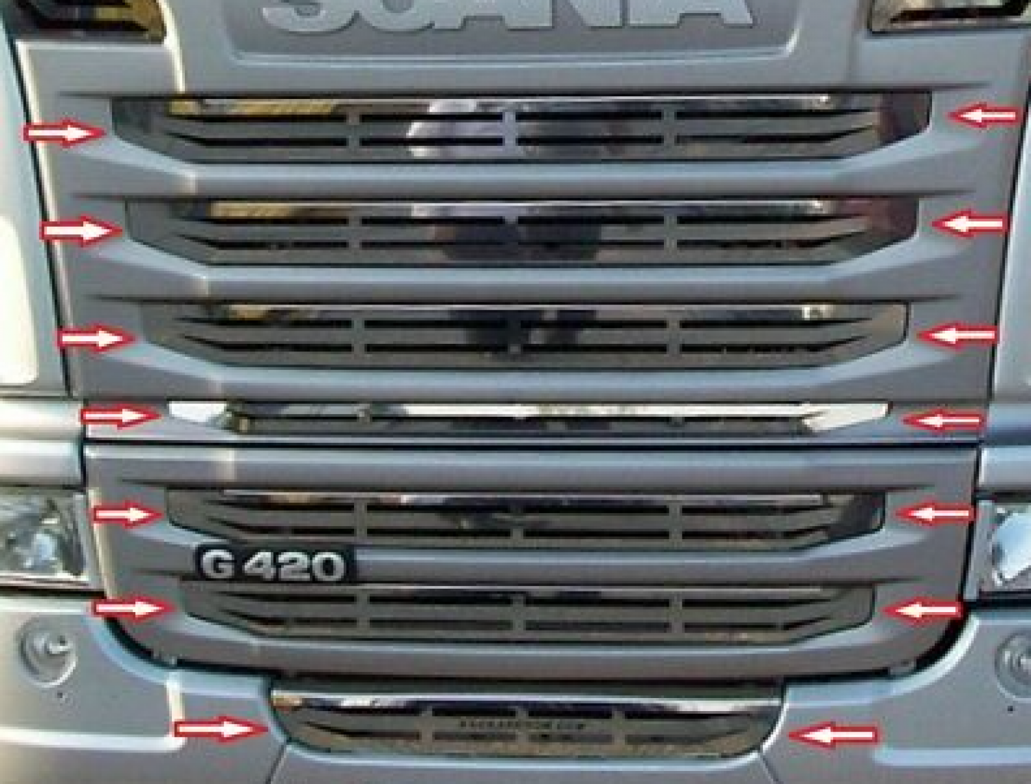 Scania  ÇİZGİLİ ÖN PANJUR 2004-2009