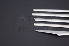 Honda Civic FC5 Krom Cam Çıtası 8 Parça 2016-2021 Arası