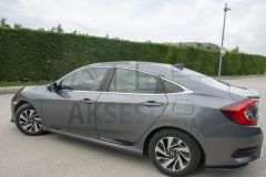 Honda Civic FC5 Krom Cam Çıtası 8 Parça 2016-2021 Arası