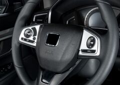 CIVIC FC5 2016-2020 IÇIN UYUMLU DIREKSIYON KAPLAMASI 2 PARÇA - SILVER