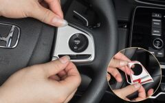 CIVIC FC5 2016-2020 IÇIN UYUMLU DIREKSIYON KAPLAMASI 2 PARÇA - SILVER