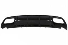 W176 16-18  A45 DIFÜZÖR  & EGZOZ SETI  (PARLAK SIYAH) - SIYAH EGZOZ ILE (AMG PAKET İÇİN )